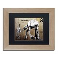 Trademark Fine Art Your Father by Banksy 11 x 14 Black Matted Wood Frame (886511839502)