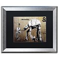 Trademark Fine Art Your Father by Banksy  16 x 20 Black Matted Silver Frame (886511839489)