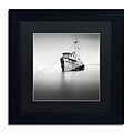 Trademark Fine Art Barco Hundido by Moises Levy 11 x 11 Black Matted Black Frame (886511875593)