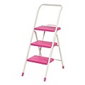 IRIS® 3-Step Folding Step Stool, Pink (260060)