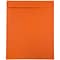 JAM Paper 10 x 13 Open End Catalog Colored Envelopes, Orange Recycled, 100/Pack (87766)