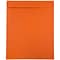 JAM Paper 10 x 13 Open End Catalog Colored Envelopes, Orange Recycled, 10/Pack (87766B)