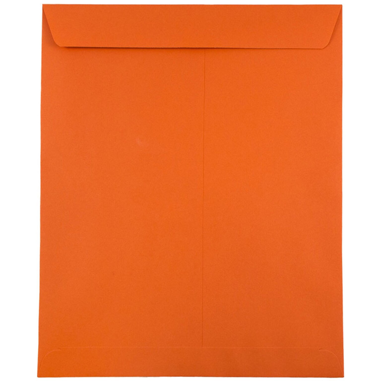 JAM Paper 10 x 13 Open End Catalog Colored Envelopes, Orange Recycled, 100/Pack (87766)