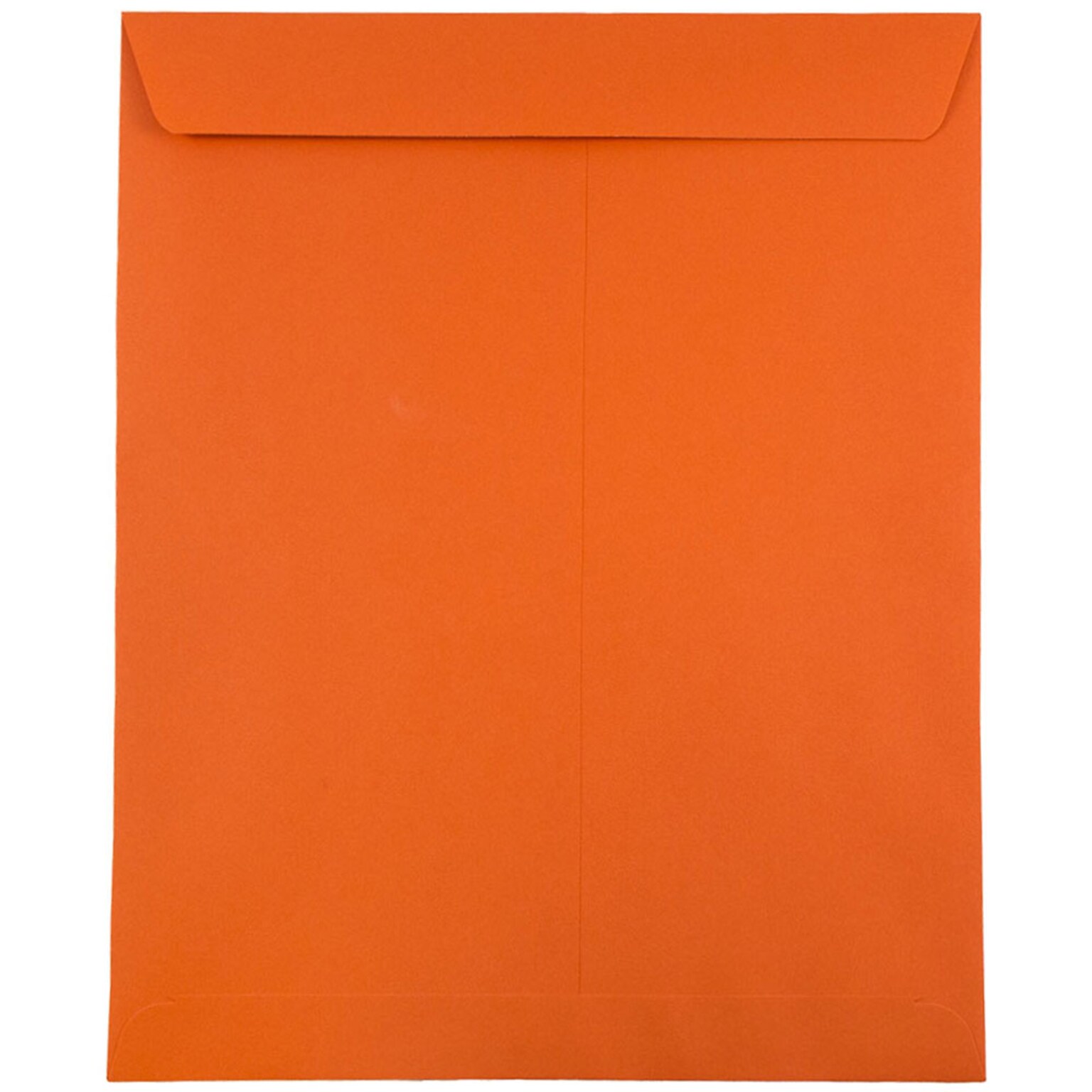 JAM Paper 10 x 13 Open End Catalog Colored Envelopes, Orange Recycled, 10/Pack (87766B)