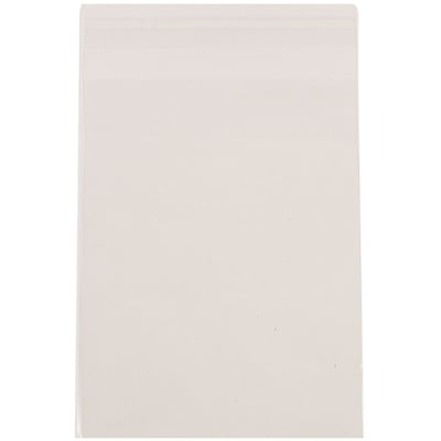 JAM Paper Cello Sleeves with Peel & Seal Closure, A2, 4.625 x 5.875, Clear, 100/Pack (A2CELLO)