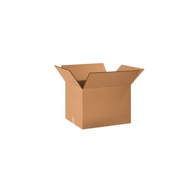 20" x 16" x 14" Shipping Boxes, 48 ECT Double Wall, Brown, 15/Bundle (HD201614DW)