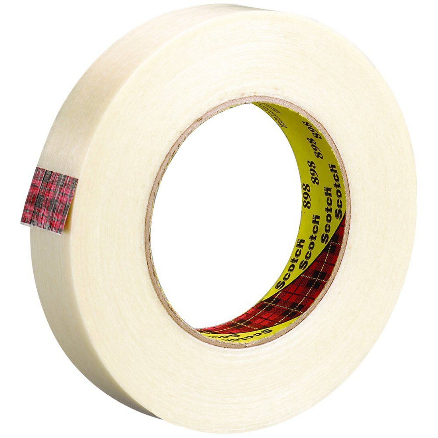 3M Strapping Tape, 6.6 Mil, 1 x 60 yds., Clear, 6/Case (T9158986PK)