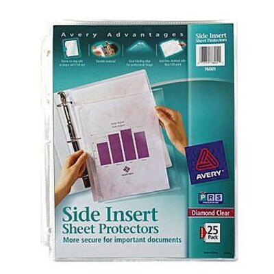 Avery® Side Insert Sheet Protectors