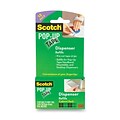 Scotch® Pop-Up Magic™ Tape Strips, Dispenser Refill, 3/4 x 2, 12/Pack (90M-12PK)