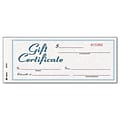 Adams® Gift Certificates, Two Color Design, 25/Pack (GFTC1)