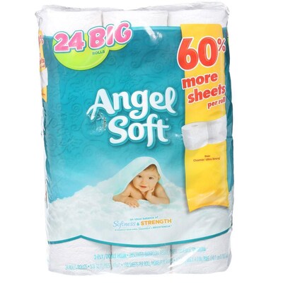 Angel Soft 2-Ply Big Rolls Bath Tissue, 24 Rolls/Pack (75239/77239)