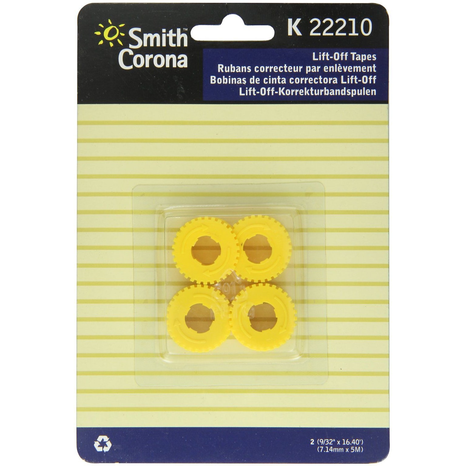 Smith Corona 22210 K Series Lift-Off Ribbon, 2/Pack