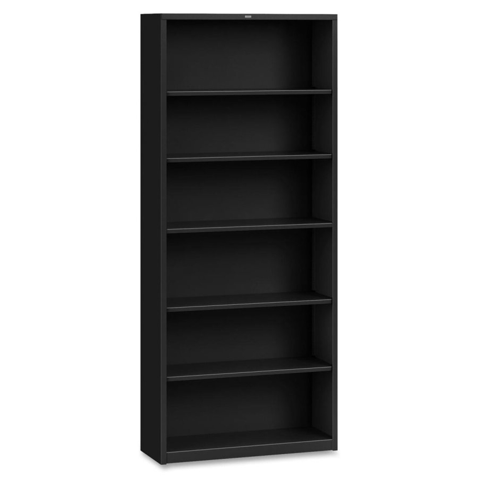 HON Brigade Steel Bookcase, 6 Shelves, 34-1/2W, Black Finish NEXT2018 NEXT2Day