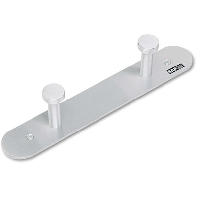 Safco Two Nail Head Coat Rack, Satin Aluminum (4200)