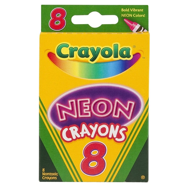 Neon Colored Pencils, 8ct Coloring Set, Crayola.com