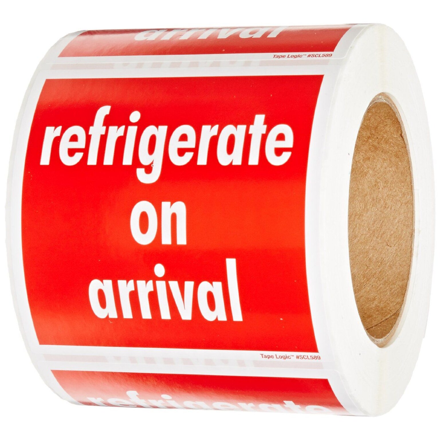 4 x 4 Refrigerate On Arrival (Red/White) Label