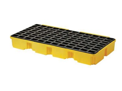 DBS Eagle 6.5 in (H) x 26.25 in (W) x 51.5 in (L) 2-Drum Modular Spill Platform, 30 Gallon, 5000 lbs