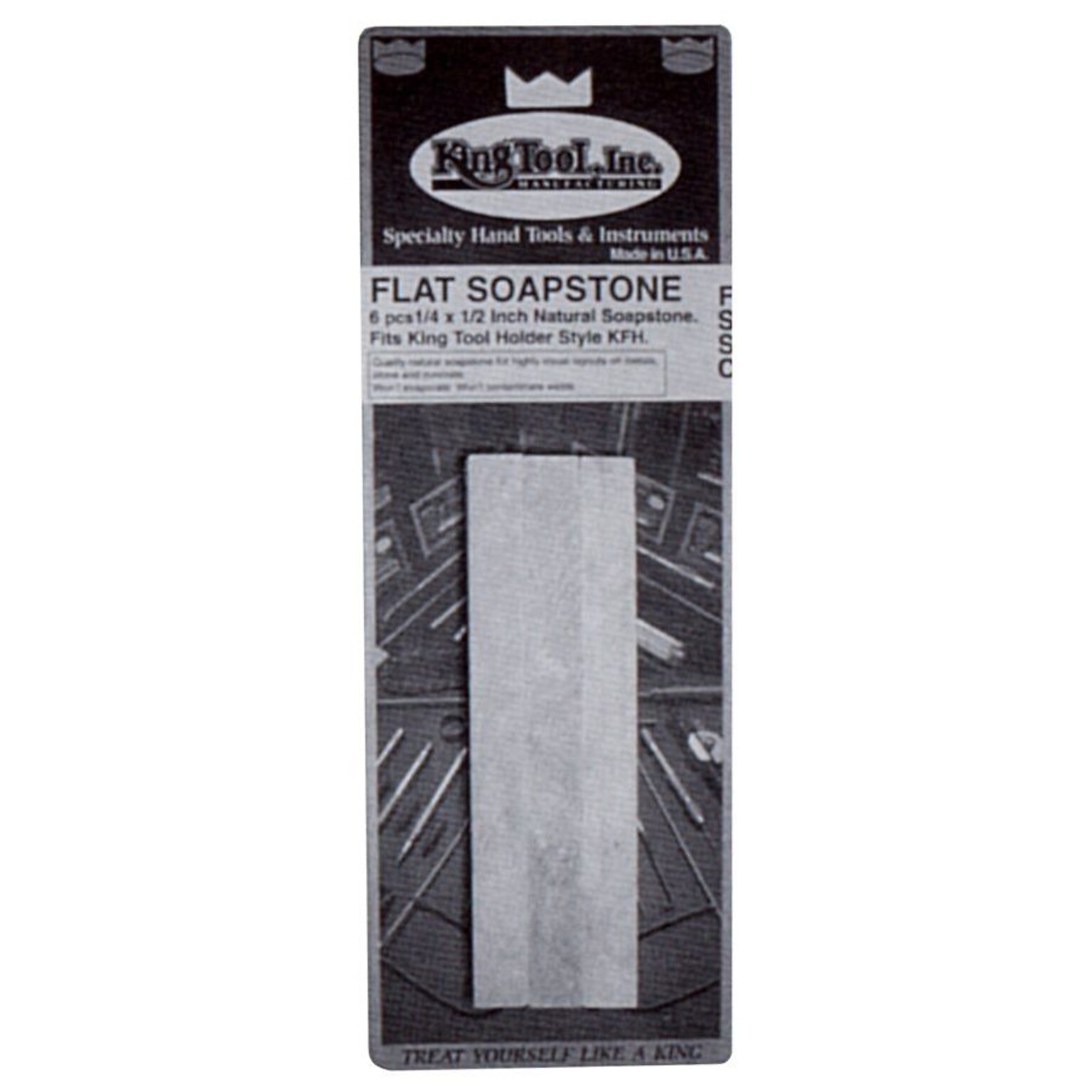 King Tool Soapstones, Flat, 5 X 1/2 in