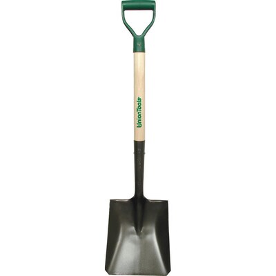 Union Tools® Square Point Digging Shovel, Steel Blade, 28" Handle
