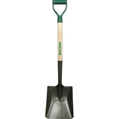 Union Tools® Square Point Digging Shovel, Steel Blade, 28 Handle