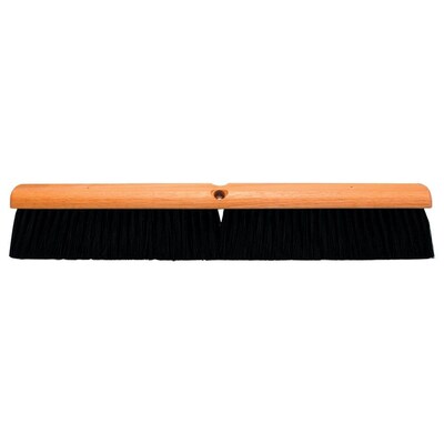 Magnolia Brush 455-2024 24 Plastic Bristle Floor Brush; Black