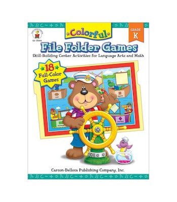 Carson-Dellosa Colorful File Folder Games, Grade K
