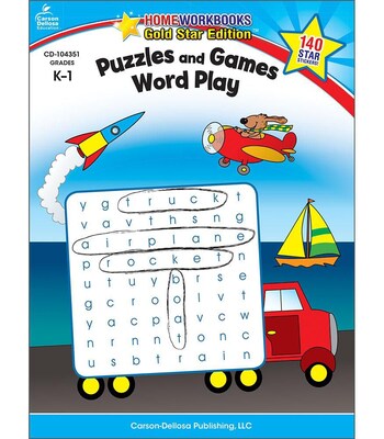 Carson-Dellosa Puzzles and Games: Word Play Resource Book, Grades K - 1