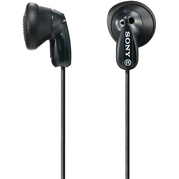 Sony MDR-E9LP Lightweight Earbuds, Black | Quill.com
