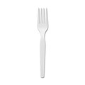Dixie Plastic Fork 7, Medium-Weight, White, 100/Box (FM207)