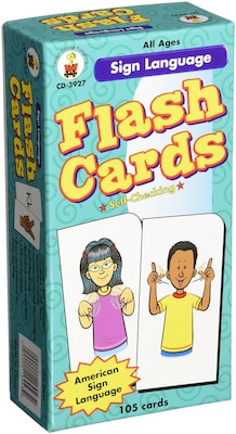 Carson-Dellosa Sign Language Flash Cards