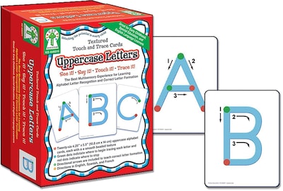 Key Education Textured Touch and Trace: Uppercase Manipulative