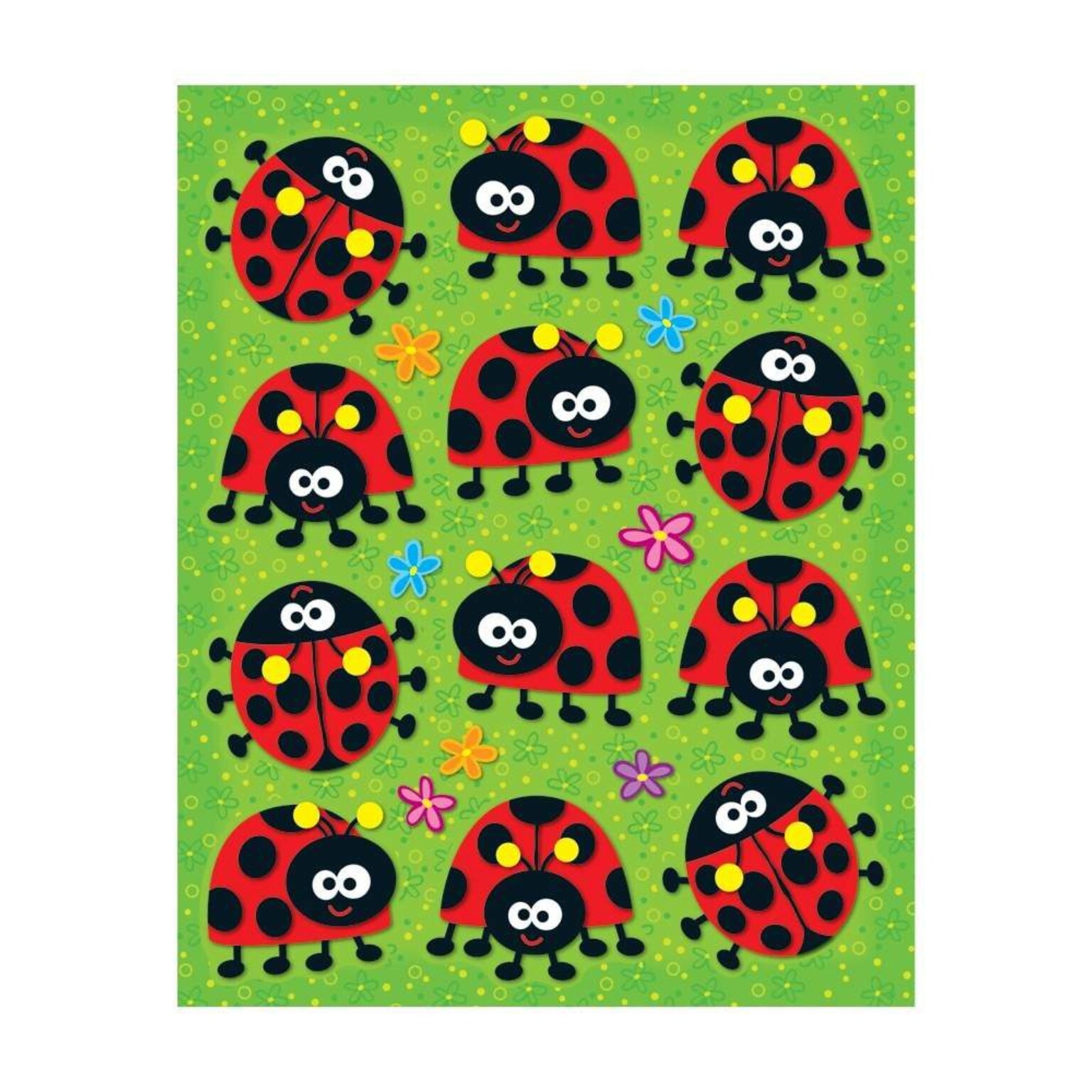 Carson-Dellosa Ladybugs Shape Stickers