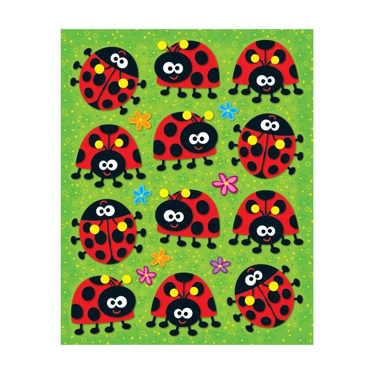 Carson-Dellosa Ladybugs Shape Stickers