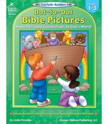 Carson-Dellosa Dot-To-Dot Bible Pictures Resource Book, Grades 1 - 3