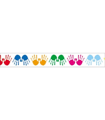 Carson-Dellosa Colorful Handprints Borders