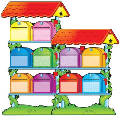 Carson-Dellosa Mailboxes Job Assignment Bulletin Board Set