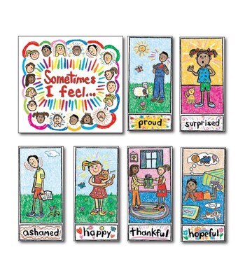 Carson-Dellosa Kid-Drawn Emotions Bulletin Board Set