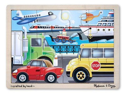 Melissa & Doug® Wooden Jigsaw Puzzles, On the Go