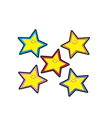 Carson-Dellosa Stars Cut-Outs, Assorted Colors, All Grades