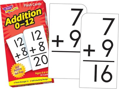 Flash Cards, Trend® Addition 0-12 Skill Drill Flash Cards