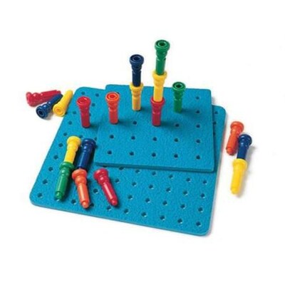 Lauri® Toys Deluxe Tall Stacker™ Pegs & Pegboard Set