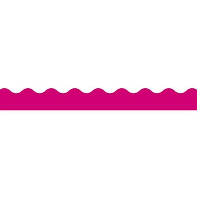 Trend T-91256 39 x 2.25 Scalloped Solid Terrific Trimmer, Hot Pink