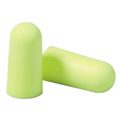 3M E-A-Rsoft Yellow Neons Earplugs 312-1250, Uncorded, Poly Bag, 200 Pairs/Case (312-1250)