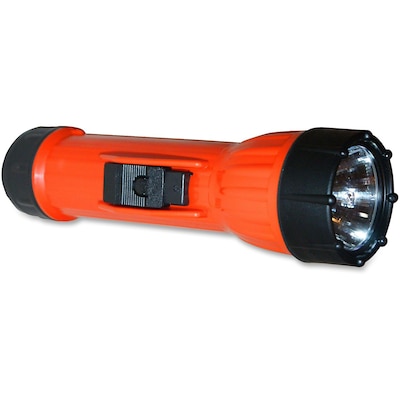 ORS Nasco Brightstar® Worksafe® 8.12L 2-D Batteries Flashlight, 3-Way Switch, Orange (120-14460)