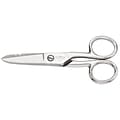 Klein Tools Electricians Scissors, Shear Cut, 7, Strips 19- and 23-gauge wire