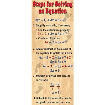 Algebra: Solving Equations Colossal Concept Poster
