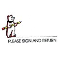 Please Sign Bear Sweet-Arts Artistic Rubber Stamp