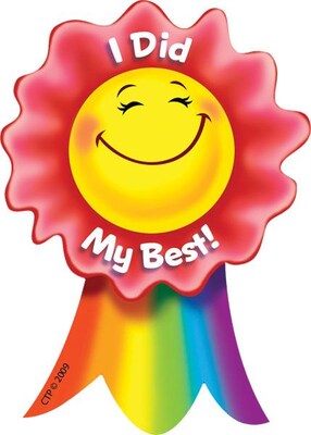 Creative Teaching Press I Did My Best Smiling Ribbon Rewards, 36 ct. (CTP1086)