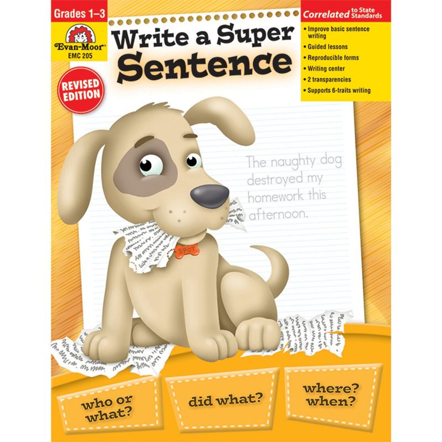 Write A Super Sentence, Grades 1-3