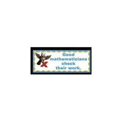 What Good Mathematicians Do Chalkboard Topper, Grades 4-9+